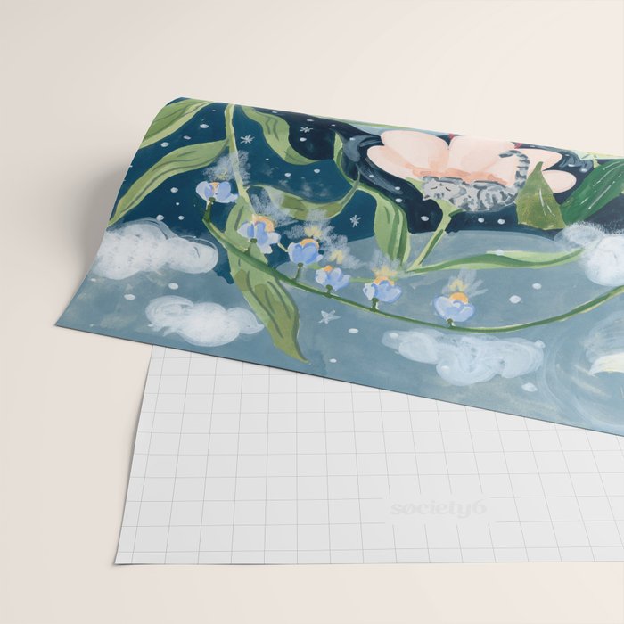 Night Reading Wrapping Paper Gallery Image 2