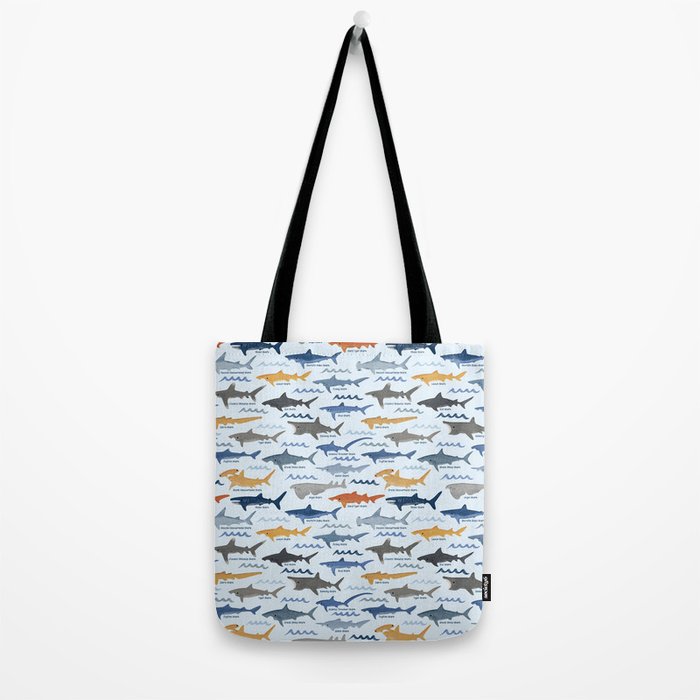 Shark Species Identification Chart Tote Bag Gallery Image 2