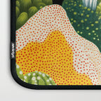 Japanese Painting Maximalist Art Outdoor Poster Sage Green Polkadot Pattern Botanical Wall Art Laptop Sleeve Gallery Image 3