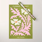 Wasabi & Cupid: Les Fleurs | Flower Market Color Series 10 Wrapping Paper Gallery Image 1
