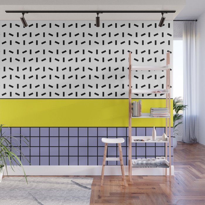 Memphis Pattern 30 / 80s - 90s Retro Wall Mural Gallery Image 1