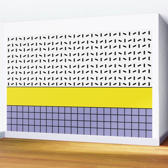 Memphis Pattern 30 / 80s - 90s Retro Wall Mural Gallery Image 2