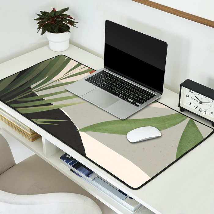 Abstract Art Tropical Leaves 46 Desk Mat Gallery Image 2