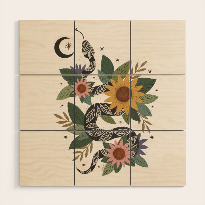  Year of the Snake - 2025 Calendar - Light Wood Wall Art Gallery Image 1