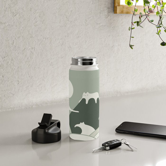 Cat Landscape 108 Water Bottle Gallery Image 4