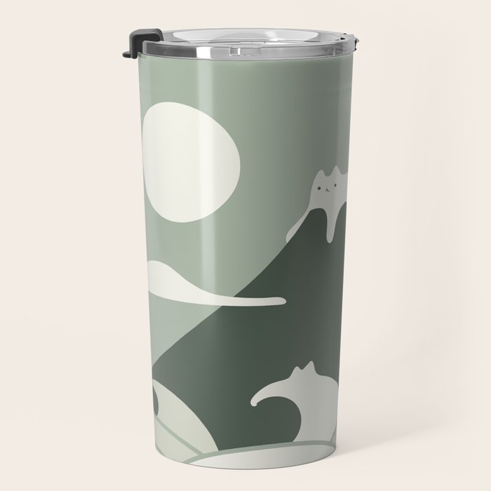 Cat Landscape 108 Travel Mug Gallery Image 3