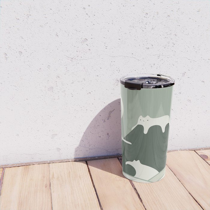 Cat Landscape 108 Travel Mug Gallery Image 4