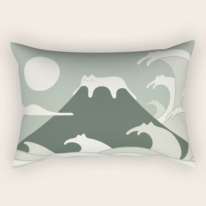 Cat Landscape 108 Rectangular Pillow Gallery Image 2