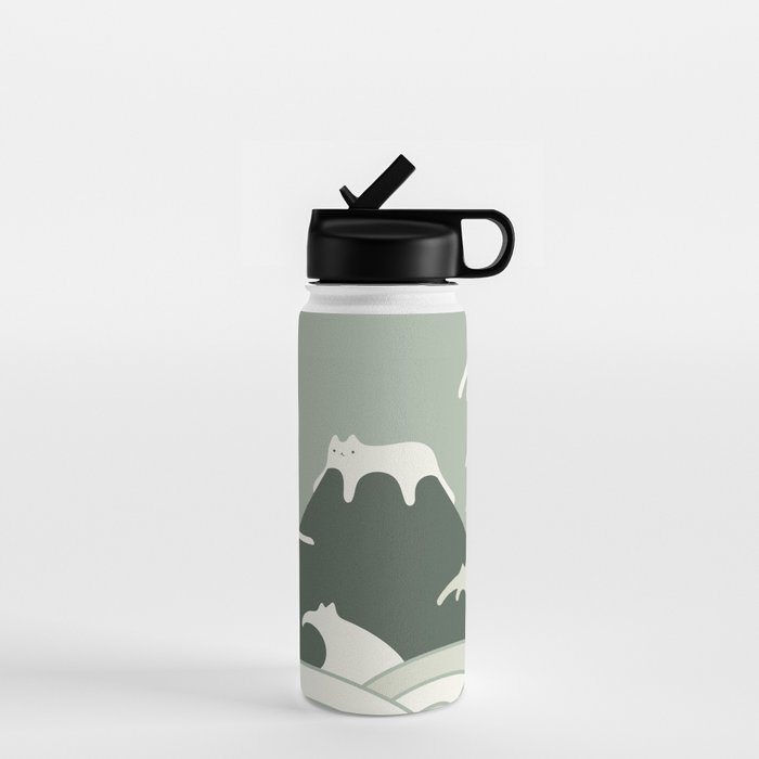 Cat Landscape 108 Water Bottle Gallery Image 1