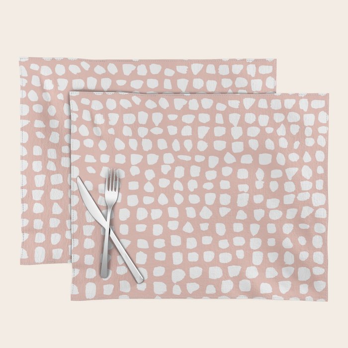 Dots (Pink) Placemat Gallery Image 1