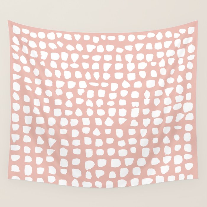 Dots (Pink) Wall Tapestry Gallery Image 4