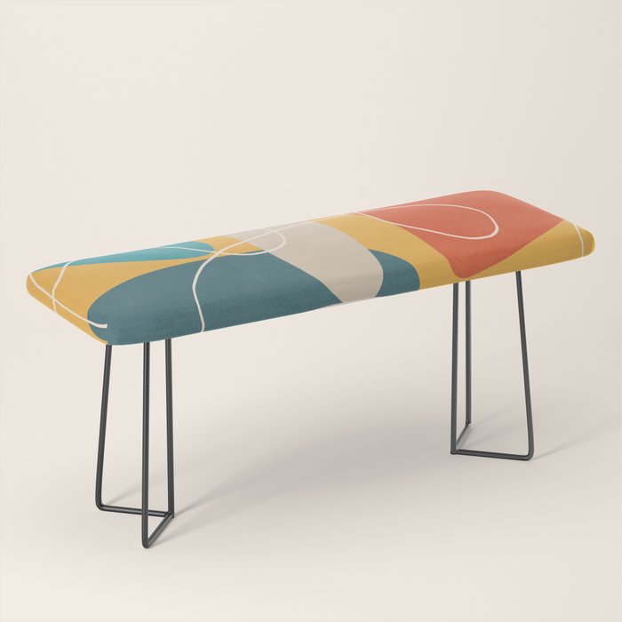Minimal Colorful Abstract Shapes 3 Bench Gallery Image 1