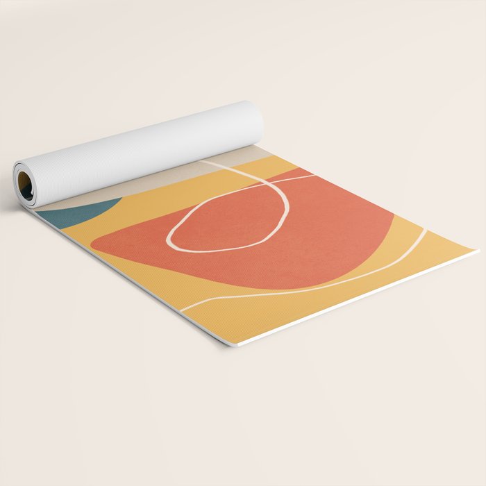Minimal Colorful Abstract Shapes 3 Yoga Mat Gallery Image 2
