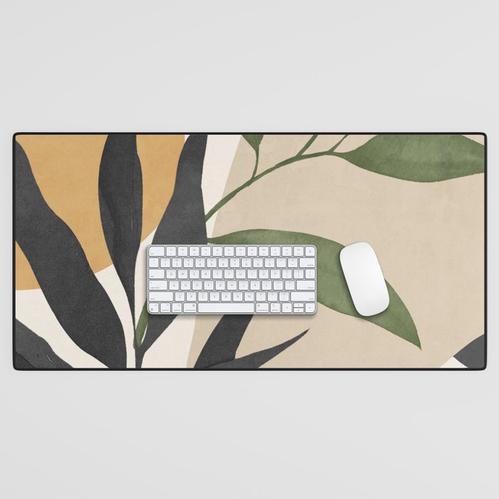 Abstract Art Tropical Leaves 74 Desk Mat Gallery Image 1