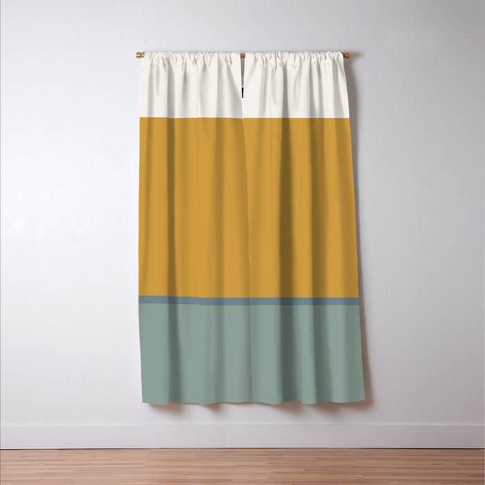 Contemporary Color Block XXVIII Window Curtain Gallery Image 3