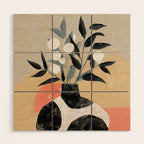 Sienna Blooms Wood Wall Art Gallery Image 1