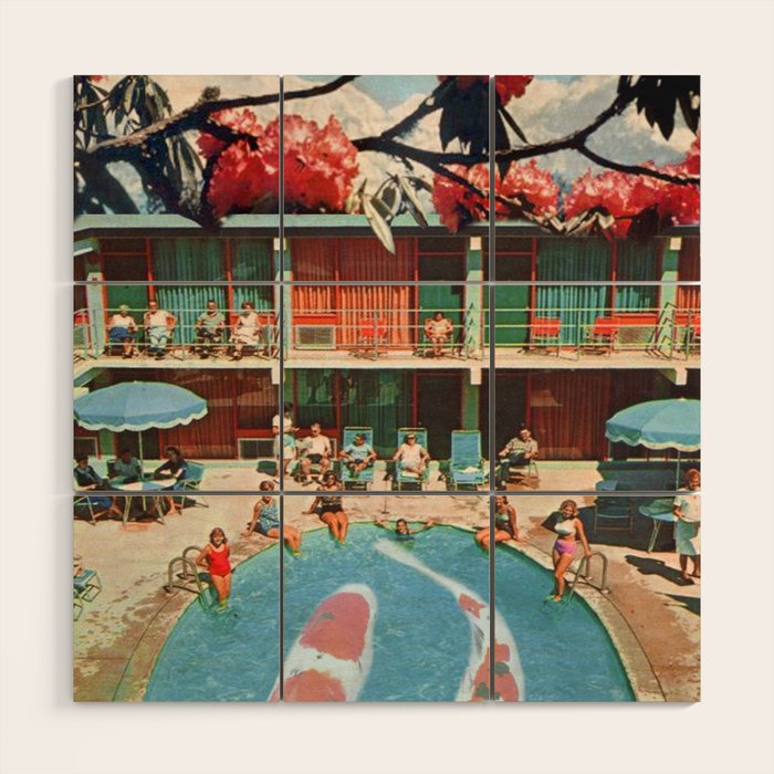 Hotel Koi Wood Wall Art Gallery Image 1