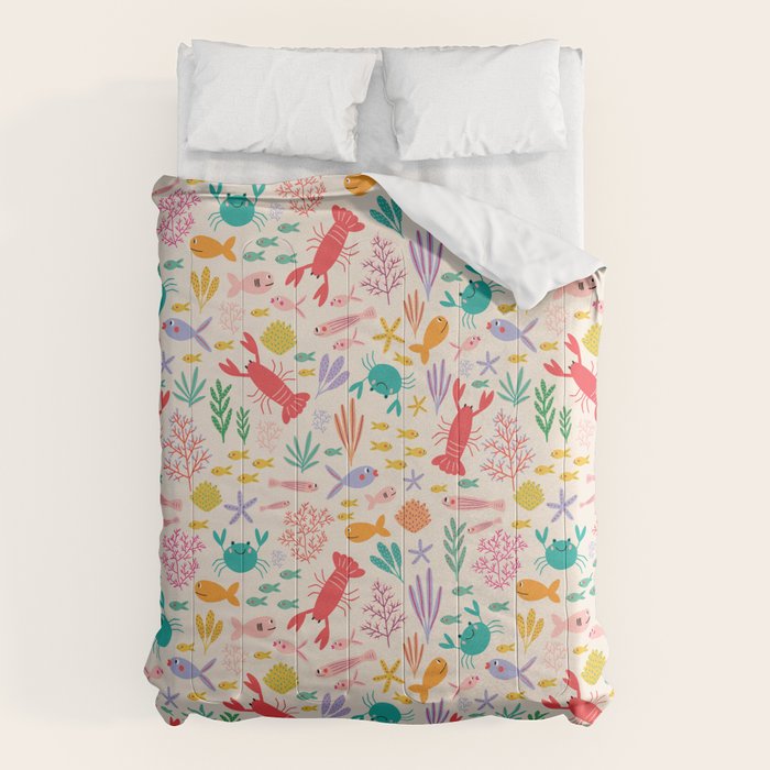 The Happy Ocean  Comforter Gallery Image 1