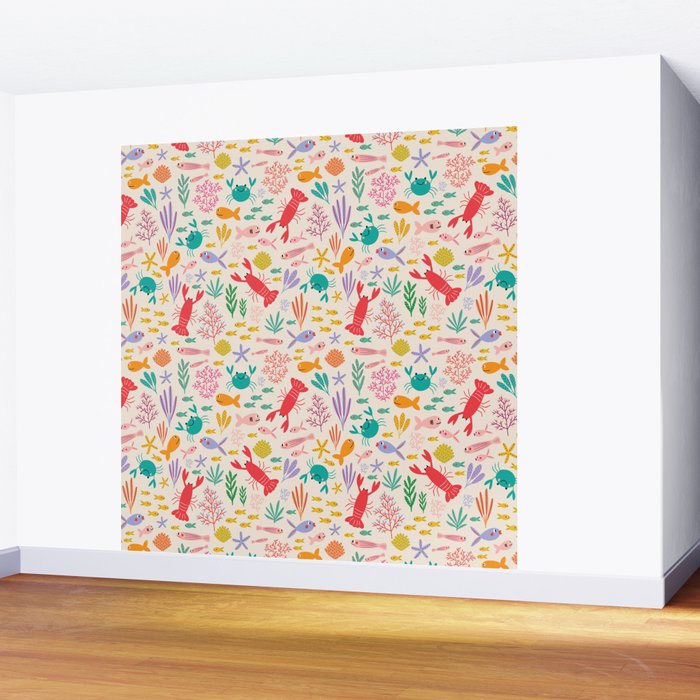 The Happy Ocean  Wall Mural Gallery Image 2