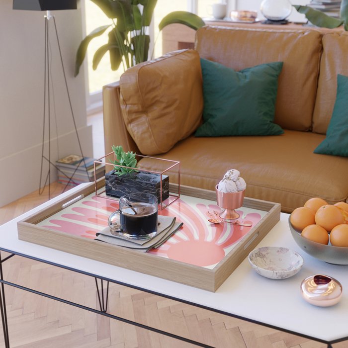 Tart & Amaranth: Wild Flower | Matisse Foliage Paper Cutouts Serving Tray Gallery Image 2