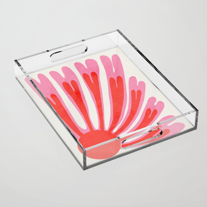 Tart & Amaranth: Wild Flower | Matisse Foliage Paper Cutouts Acrylic Tray Gallery Image 1