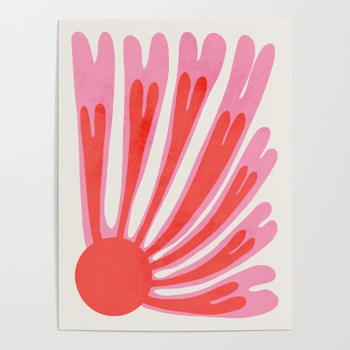 Tart & Amaranth: Wild Flower | Matisse Foliage Paper Cutouts Poster Gallery Image 1