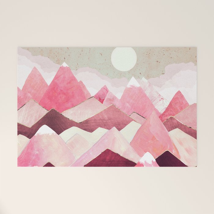 Blush Berry Peaks Welcome Mat Gallery Image 1