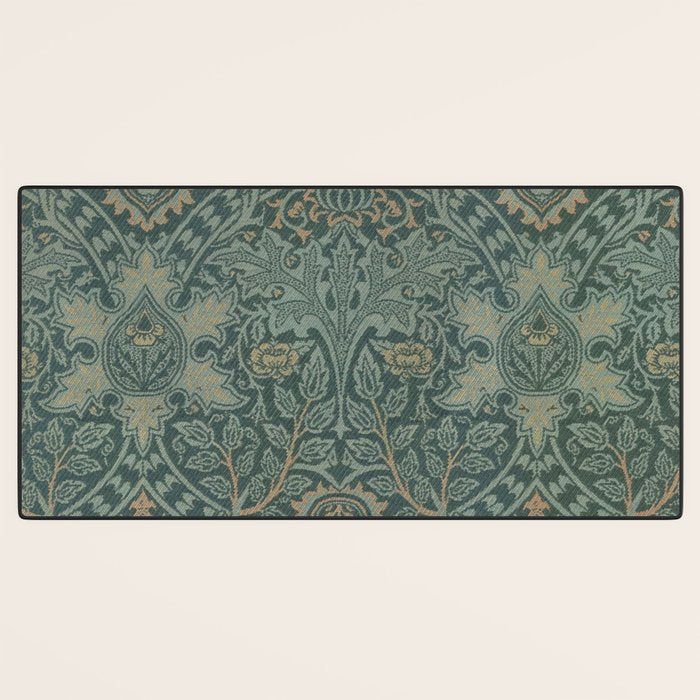 Ispahan by William Morris 1888 Antique Vintage Victorian Jugendstil Art Nouveau Retro Pattern Desk Mat Gallery Image 3