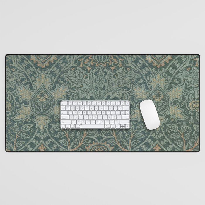 Ispahan by William Morris 1888 Antique Vintage Victorian Jugendstil Art Nouveau Retro Pattern Desk Mat Gallery Image 1