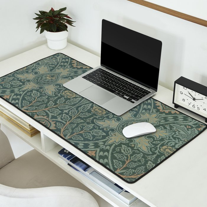Ispahan by William Morris 1888 Antique Vintage Victorian Jugendstil Art Nouveau Retro Pattern Desk Mat Gallery Image 2