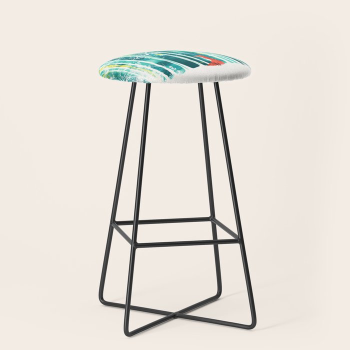 Fox in quiet forest Stool Gallery Image 1