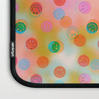 Tie Dye Smiley Face Stamp Print Laptop Sleeve Gallery Image 3