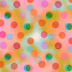 Tie Dye Smiley Face Stamp Print Coffee Mug Gallery Image 2