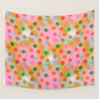 Tie Dye Smiley Face Stamp Print Wall Tapestry Gallery Image 4