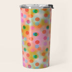 Tie Dye Smiley Face Stamp Print Travel Mug Gallery Image 2