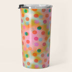 Tie Dye Smiley Face Stamp Print Travel Mug Gallery Image 3