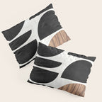 Mid-Century Modern Pattern No.7 - Concrete and Wood Pillow Sham Gallery Image 3