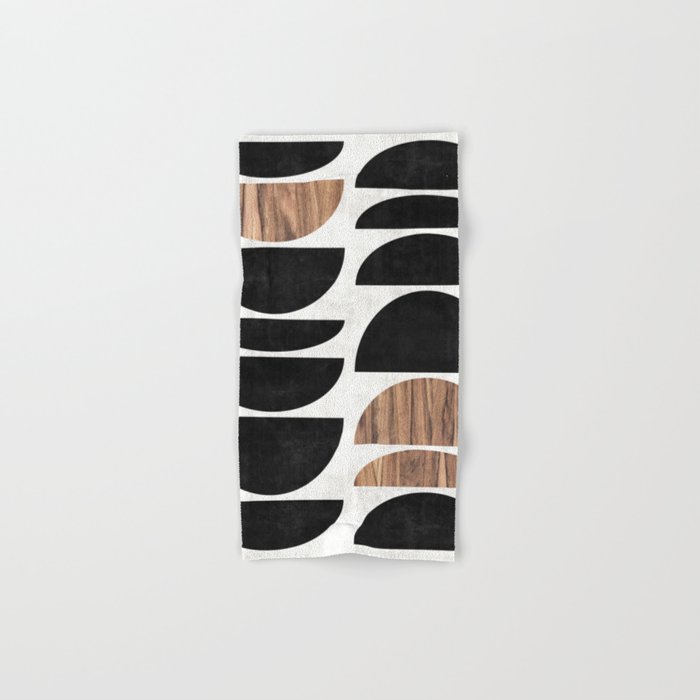 Mid-Century Modern Pattern No.7 - Concrete and Wood Towels Gallery Image 1