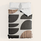 Mid-Century Modern Pattern No.7 - Concrete and Wood Comforter Gallery Image 6