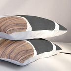 Mid-Century Modern Pattern No.7 - Concrete and Wood Pillow Sham Gallery Image 3