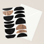 Mid-Century Modern Pattern No.7 - Concrete and Wood Stationery Card Gallery Image 2