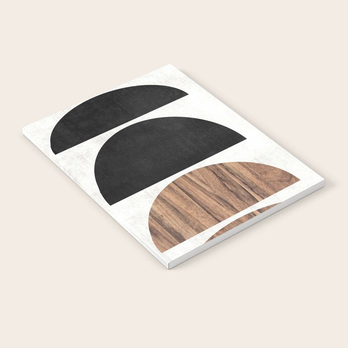 Mid-Century Modern Pattern No.7 - Concrete and Wood Notebook Gallery Image 2