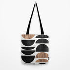 Mid-Century Modern Pattern No.7 - Concrete and Wood Tote Bag Gallery Image 2
