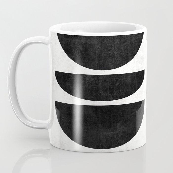 Mid-Century Modern Pattern No.7 - Concrete and Wood Coffee Mug Gallery Image 3