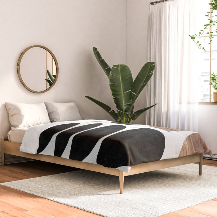 Mid-Century Modern Pattern No.7 - Concrete and Wood Comforter Gallery Image 2