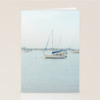 Sailboat Seascape - Modern Coastal Decor Stationery Card Gallery Image 2