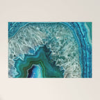 Aqua turquoise agate mineral gem stone Welcome Mat Gallery Image 1