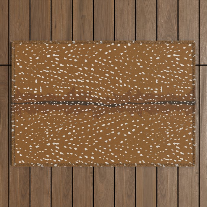 Baby Deer Fawn Print Outdoor Rug Gallery Image 1