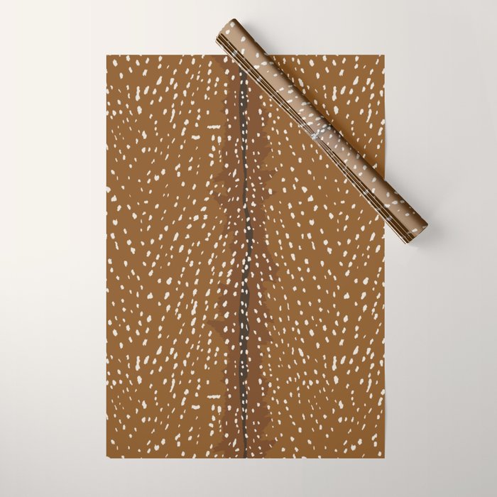 Baby Deer Fawn Print Wrapping Paper Gallery Image 1