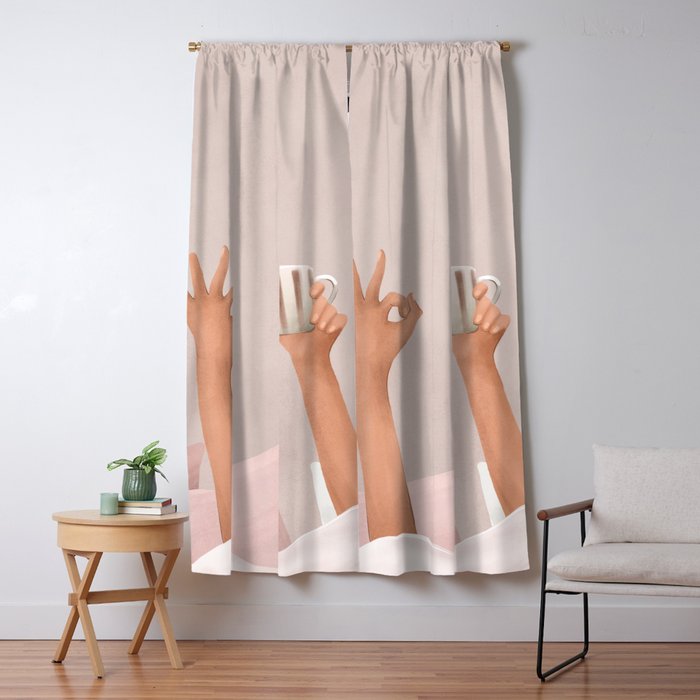 Morning Coffee II Window Curtain Gallery Image 1